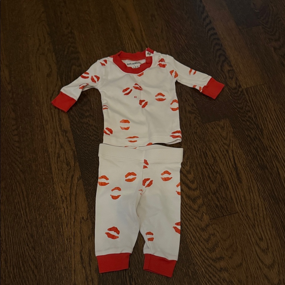 LAKE x Kate Schelter Lip Print Pajama Set